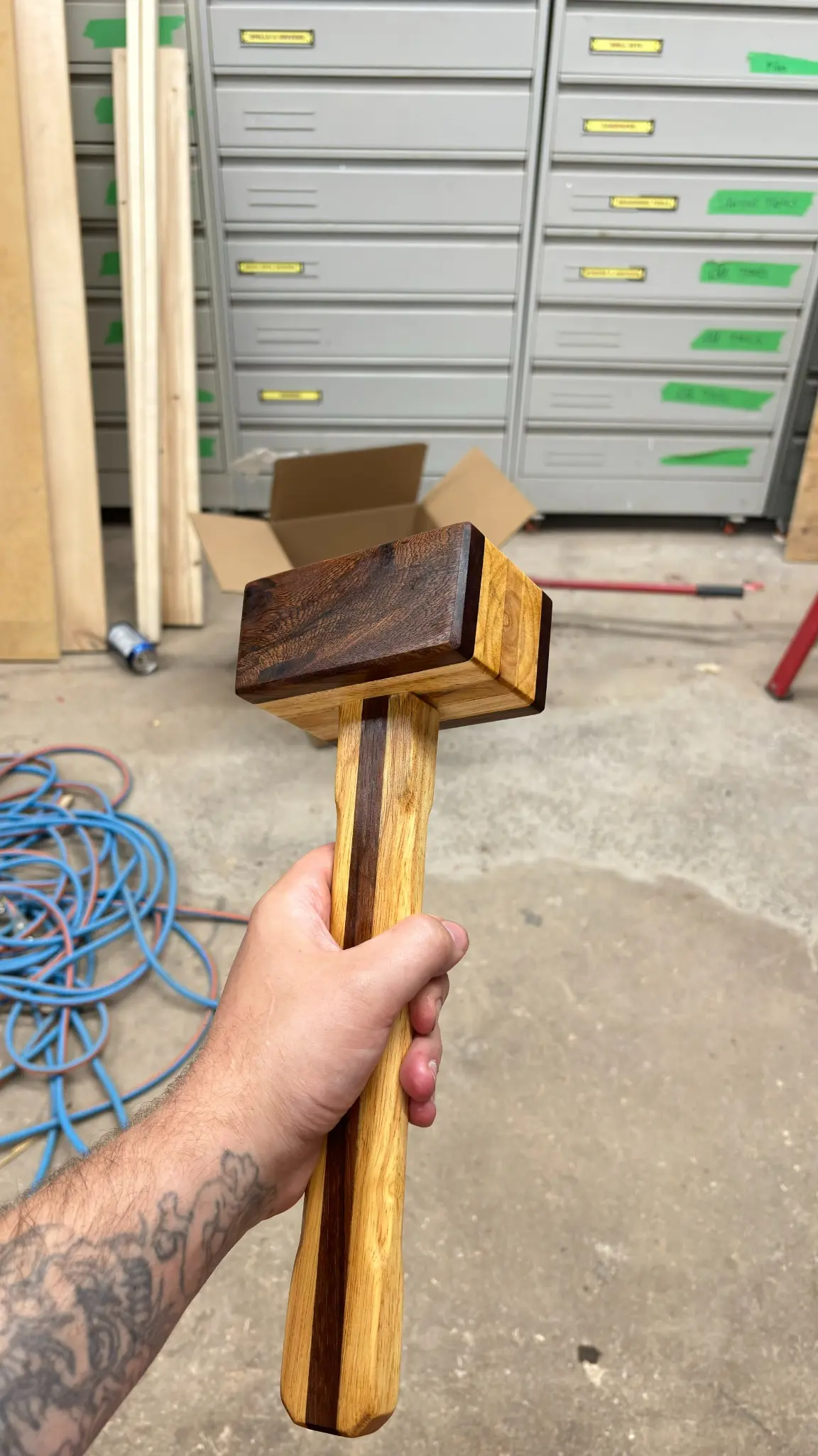 Built to Strike — Reclaimed Hardwood Mallet detail 1