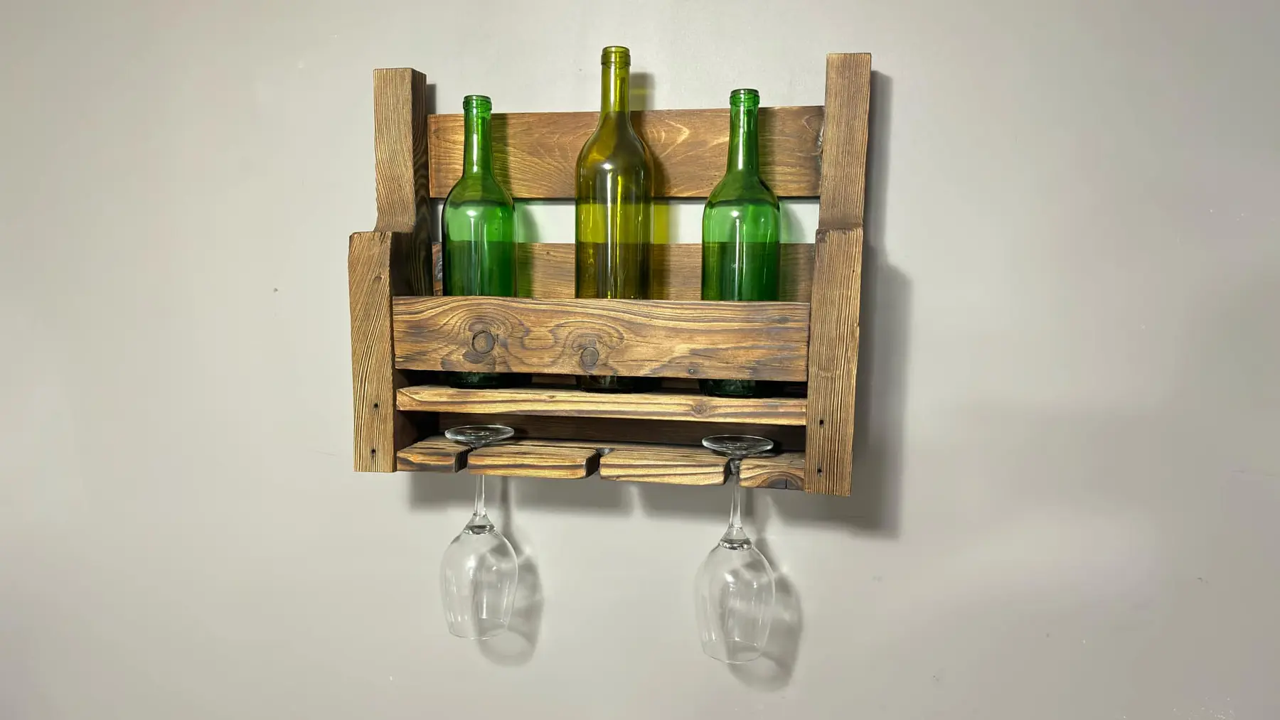 From Pallet to Pour — Rustic Wine Rack