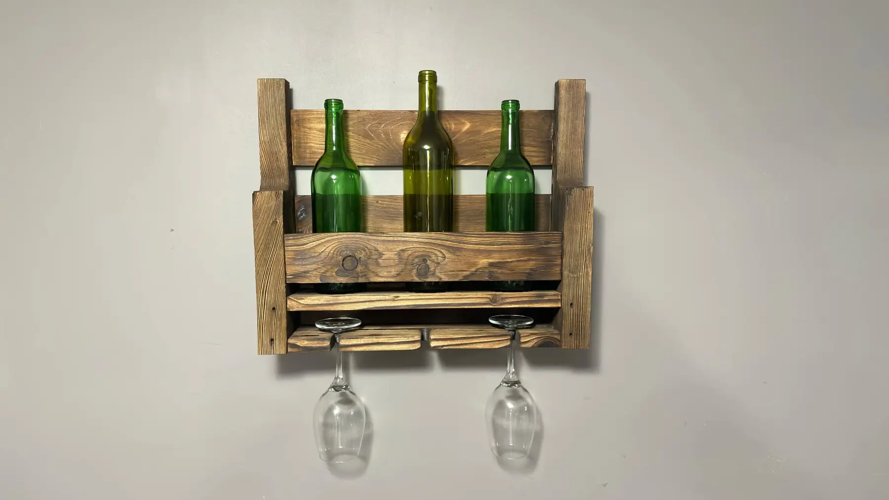 From Pallet to Pour — Rustic Wine Rack detail 2