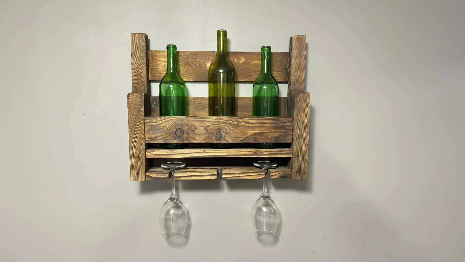 From Pallet to Pour — Rustic Wine Rack detail 3