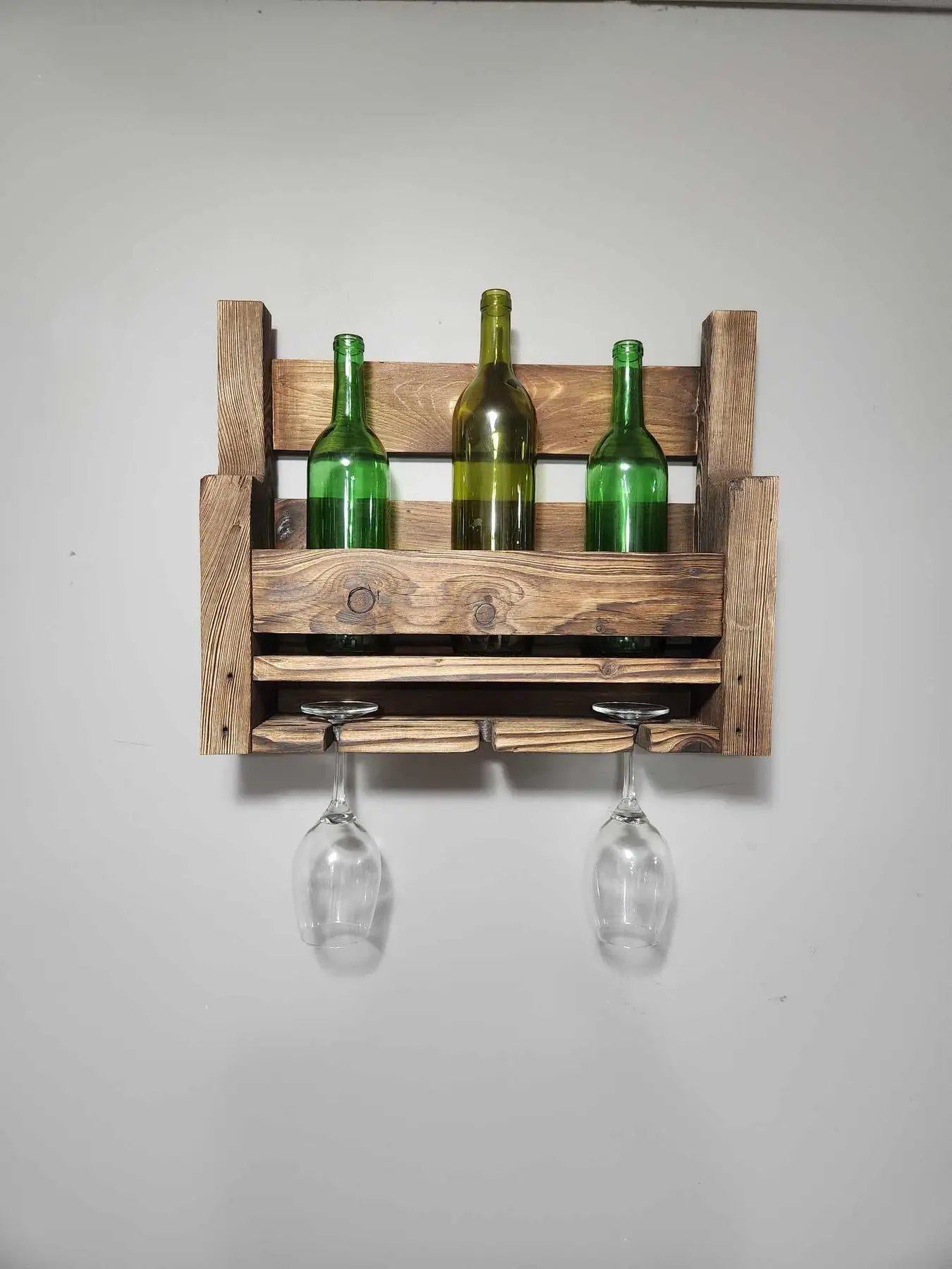 From Pallet to Pour — Rustic Wine Rack detail 8