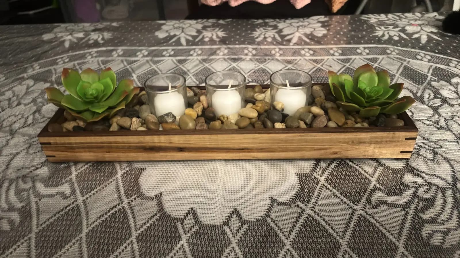 Gathered Glow — Ambrosia Maple Table Centrepiece detail 4