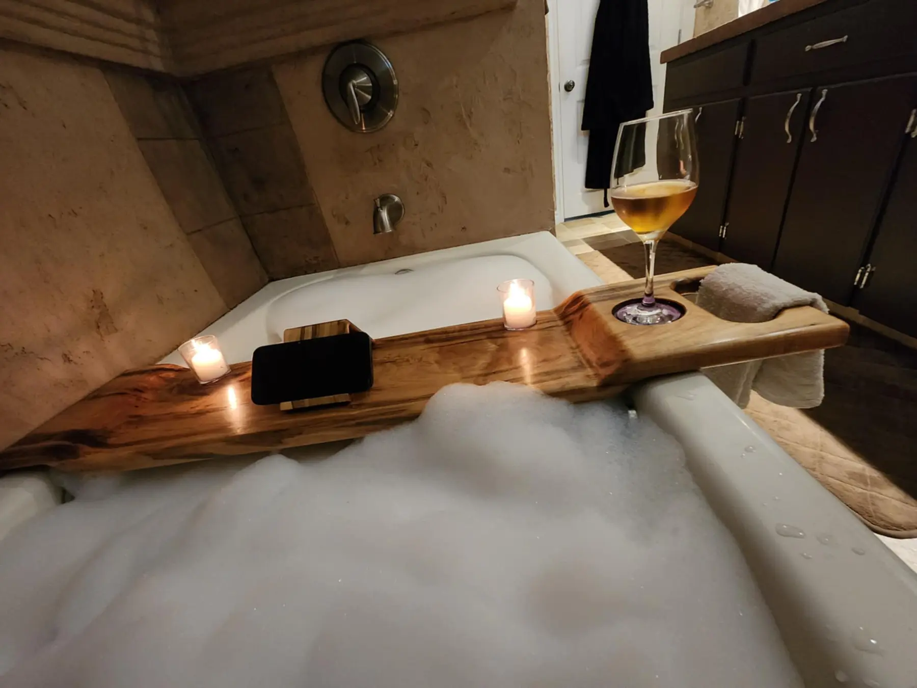 Violet Veins — Ambrosia Maple Bath Caddy
